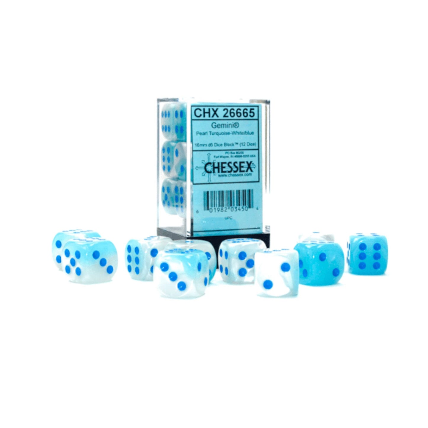 Gemini Dice Block | Set Of 12 Size D6 Dice Designed For Board Games, Rpgs & Miniature Games | Premium Quality 16 Mm Dice | Lumin