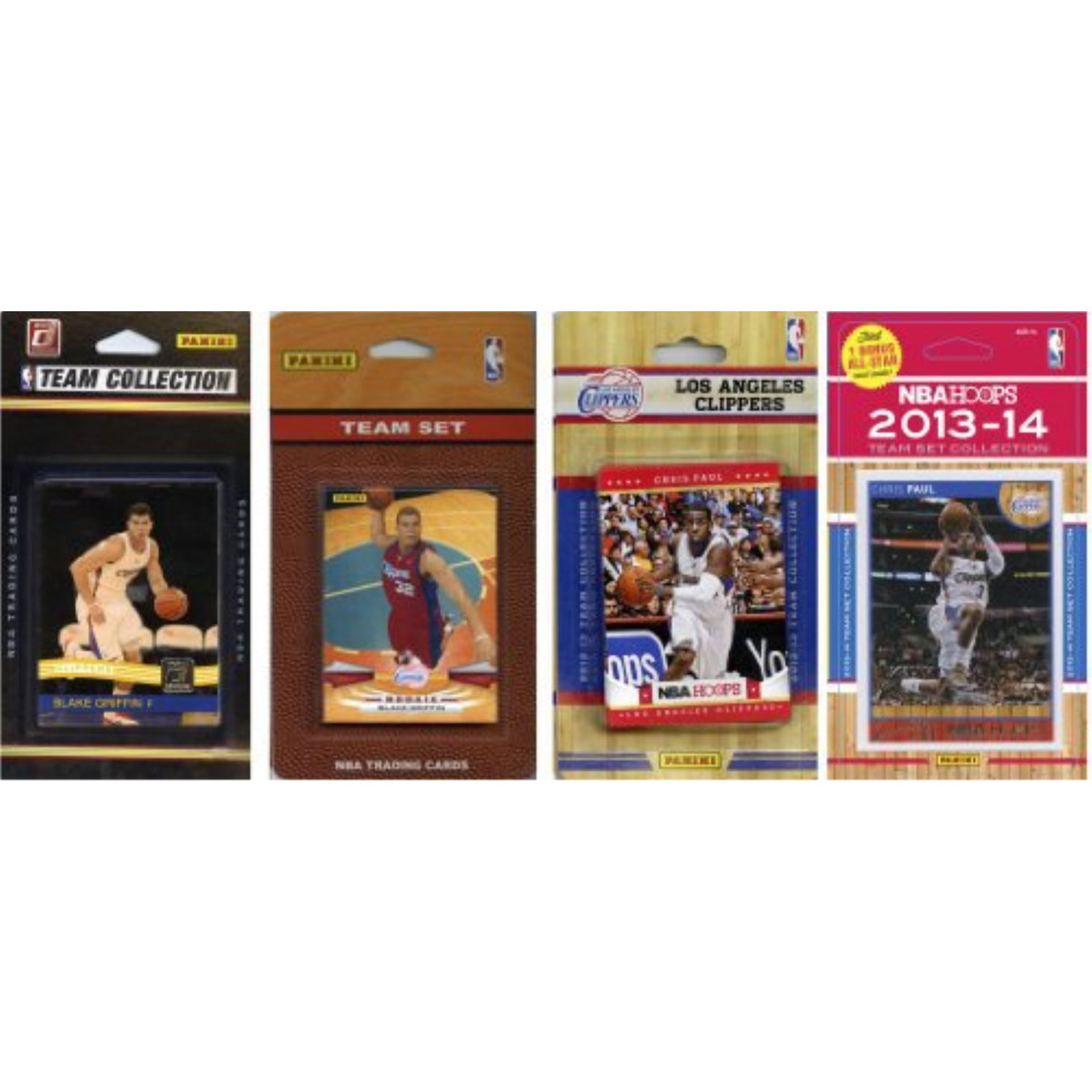 NBA Los Angeles Clippers 4 Different Licensed Trading Card Team Sets