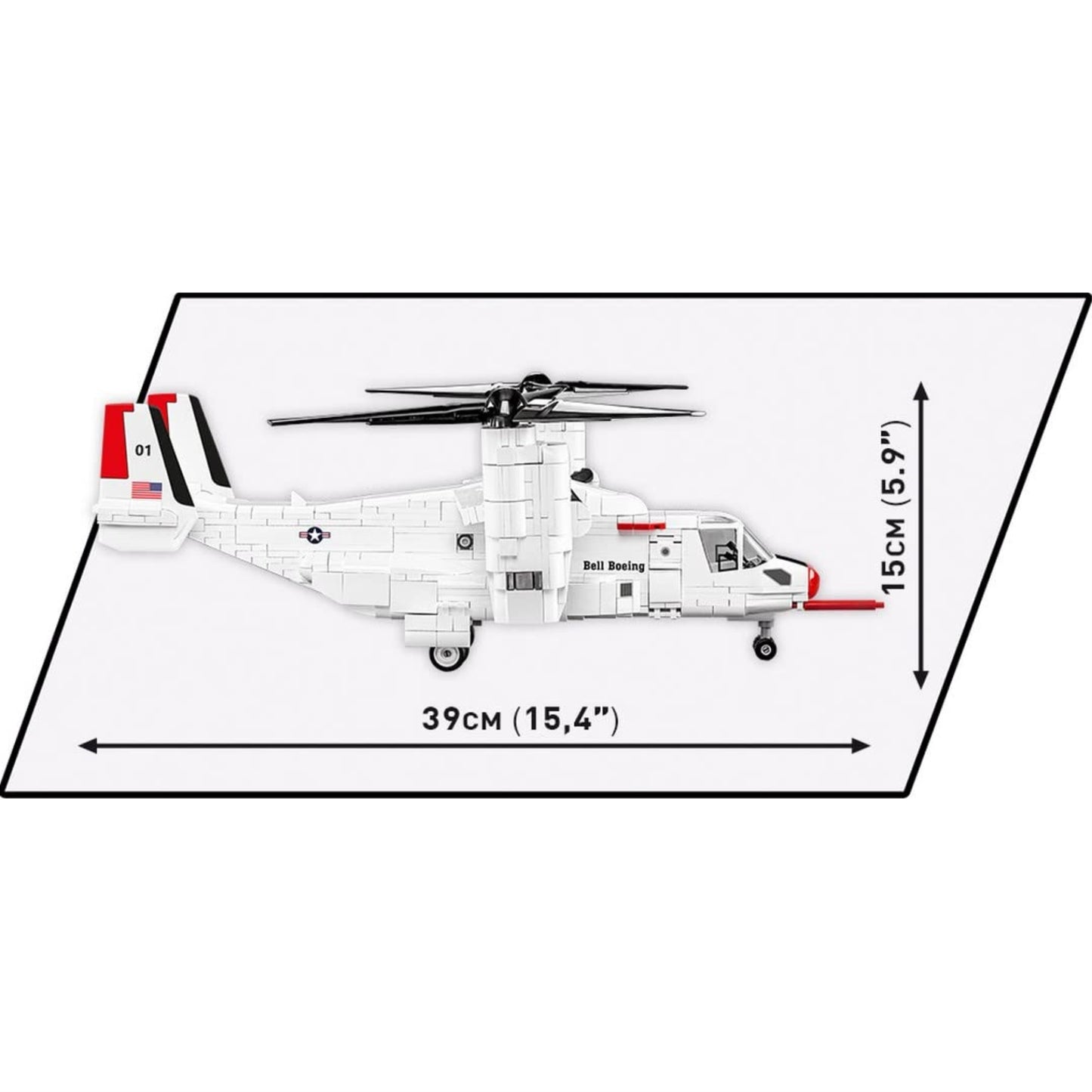 Cobi Armed Forces Bell Boeing V-22 Osprey, First Flight Edition