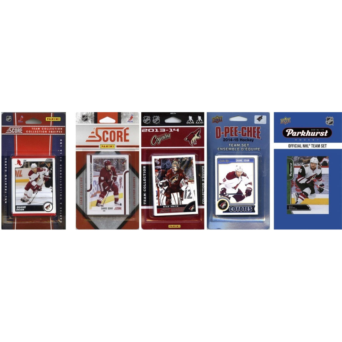 NHL Phoenix Coyotes 5 Different Licensed Trading Card Team Sets