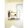 Horizontal Recycled Wood And Metal Display Unit