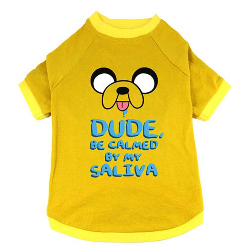 Adventure Time ''Jake Saliva'' Pet T-Shirt: Large