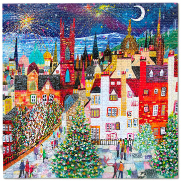 Christmas in Edinburgh 1000 Piece Jigsaw Puzzle eeBoo