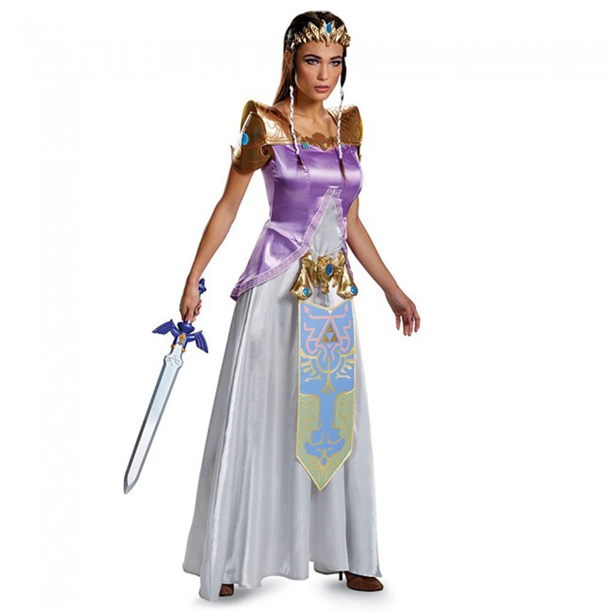 Legend Of Zelda Princess Zelda Deluxe Costume Adult X-Large 18-20