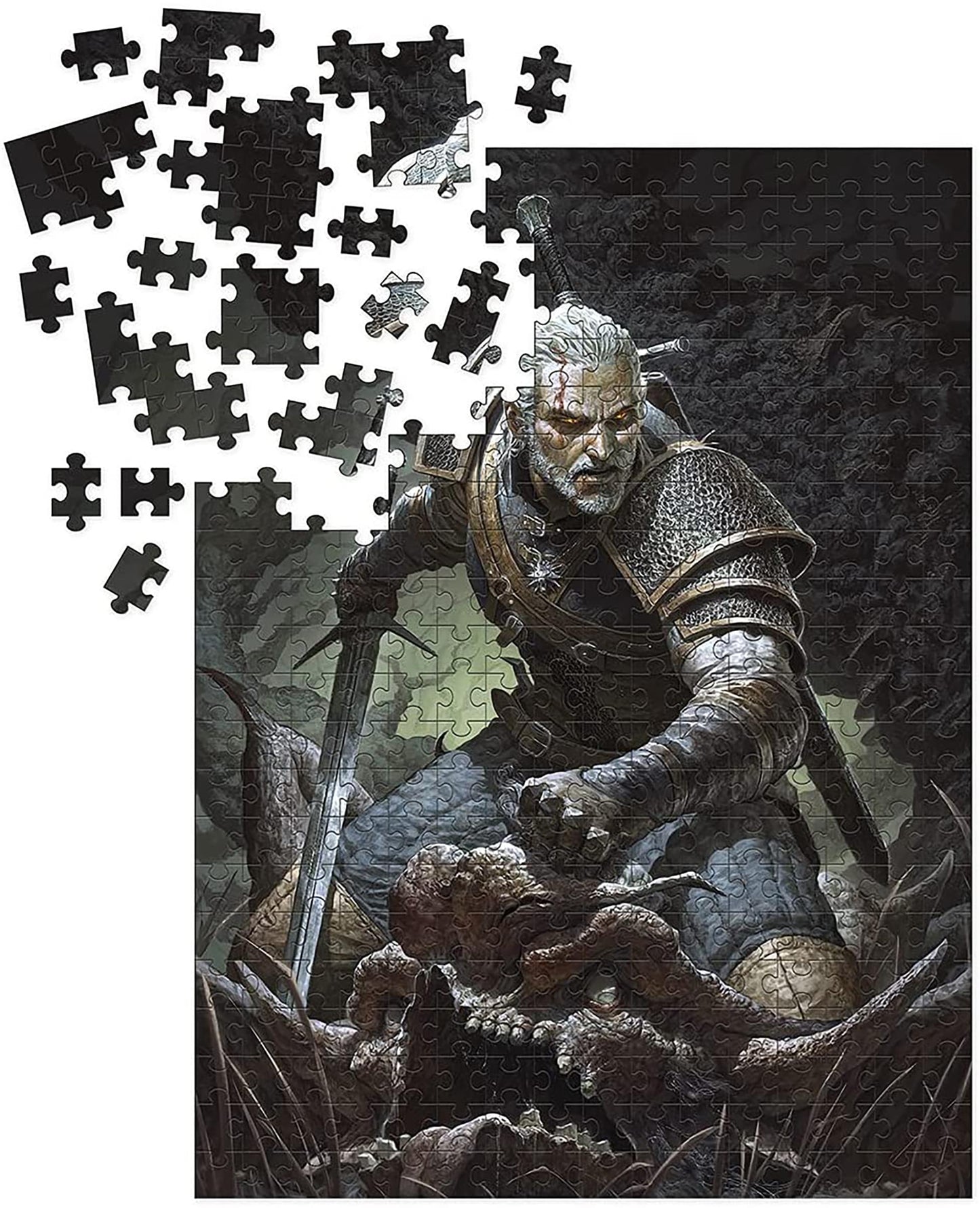 Dark Horse Comics Geralt Trophy Puzzle, 1000 Pieces, Multicolor, Cardboard, Model 20402300815