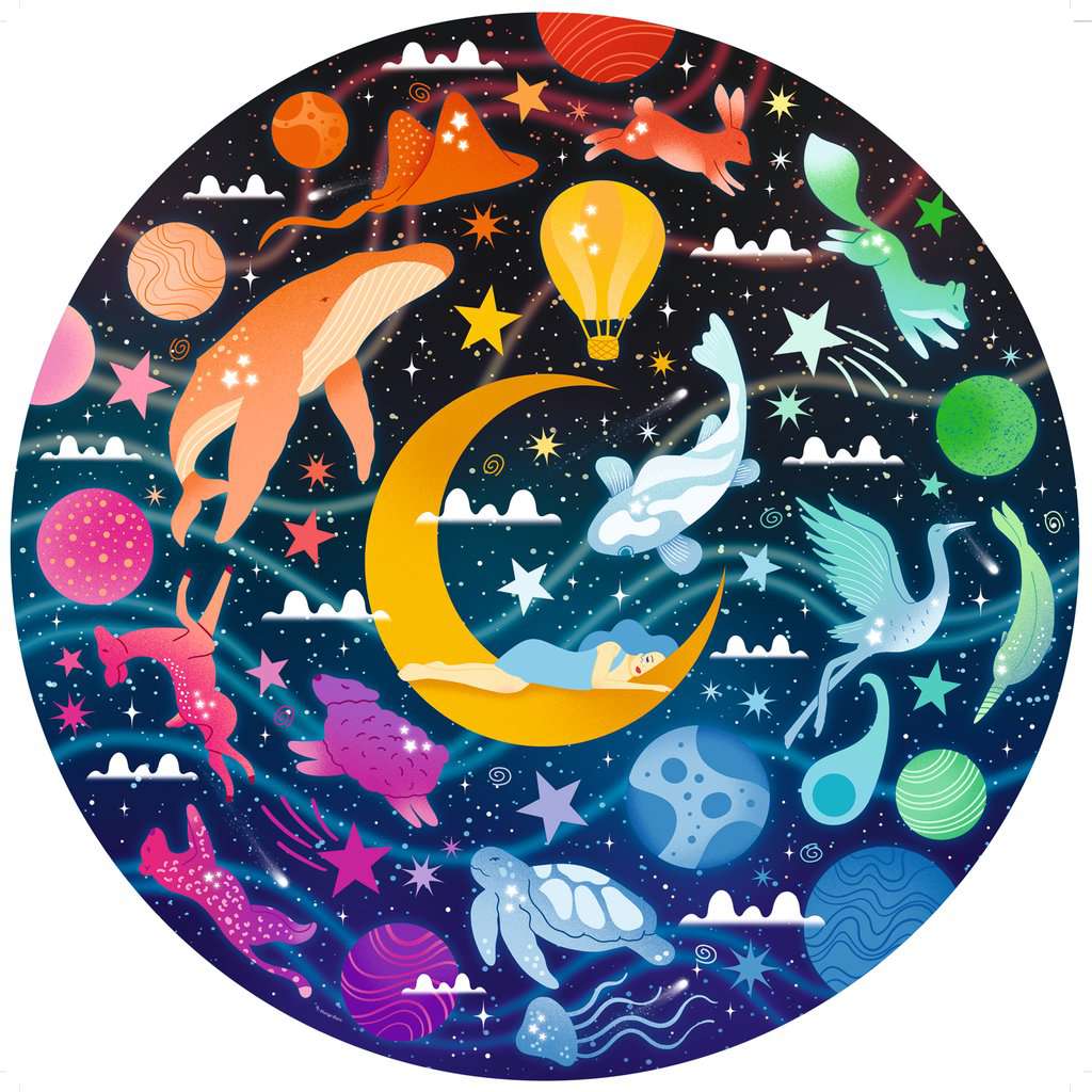 Dreams "Circle of Colors" 500 Piece Round Jigsaw Puzzle Ravensburger