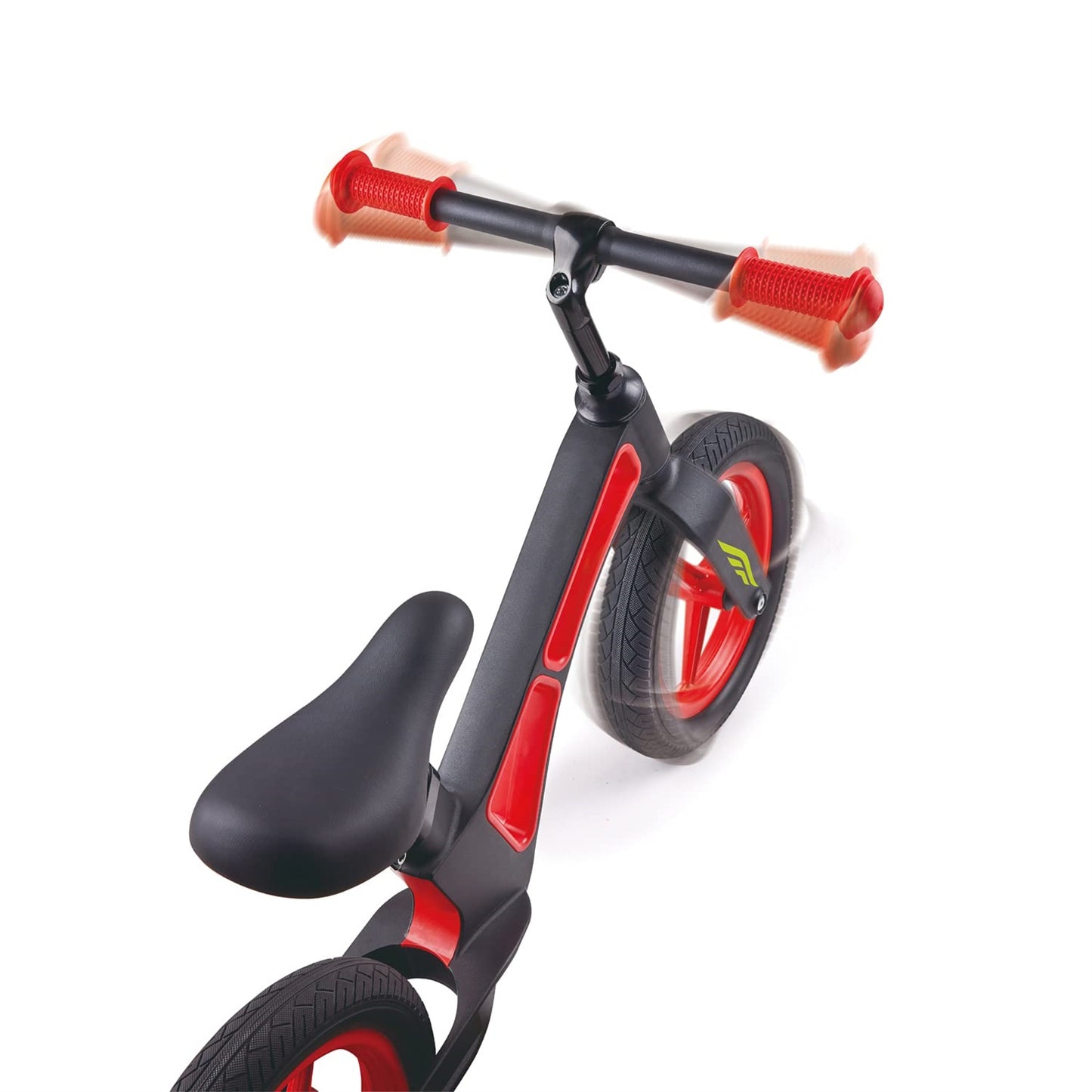 Hape Balance Bike Ultra Light Magnesium Frame For Kids 3 To 5 Years|12' Flat Free Pu Tires|Adjustable Handlebar And Seat No Pedal Kids Bicycle, Red
