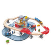 Hape Emergency Services Hq | 2-In-1 Police And Fire Station Complete Play Set With Vehicles And Action Figures Multicolor, L: 33.9, W: 9.1, H: 31.5 Inch