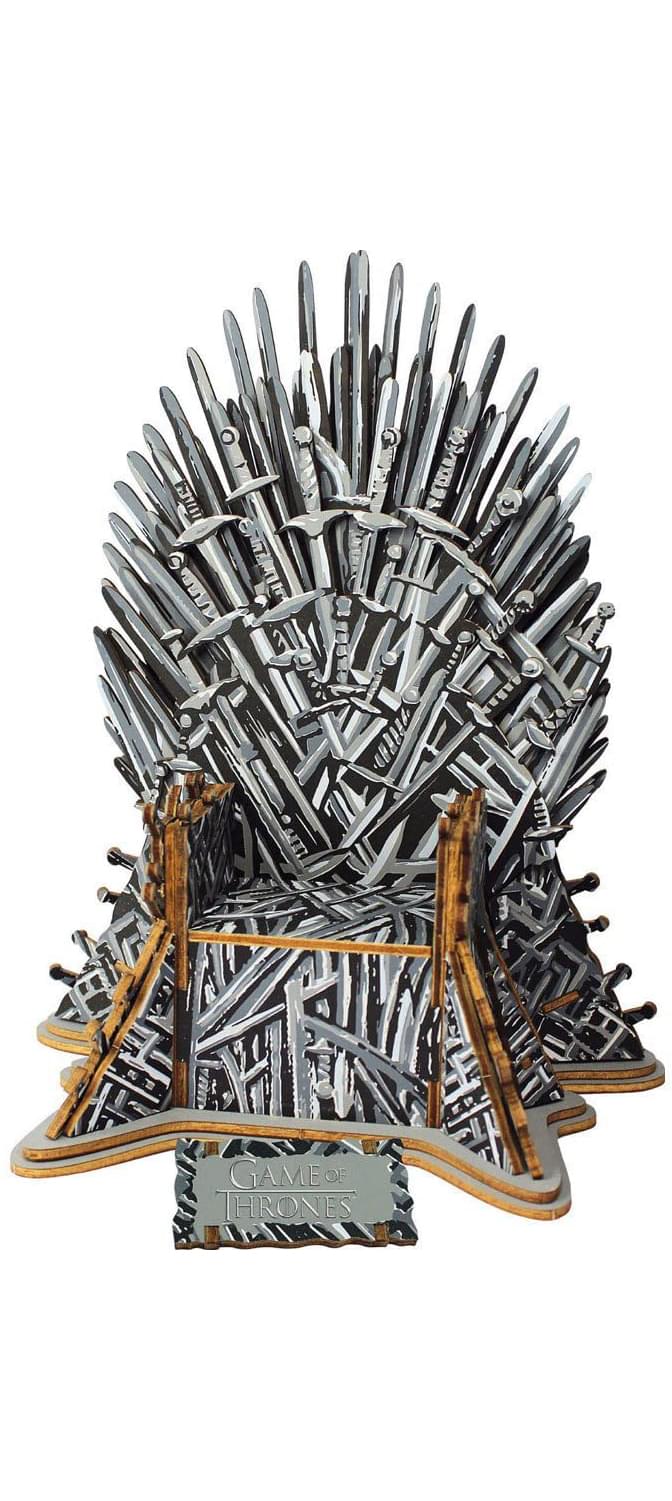 Game Of Thrones Iron Throne 56 Piece 3D Monument Wood Puzzle