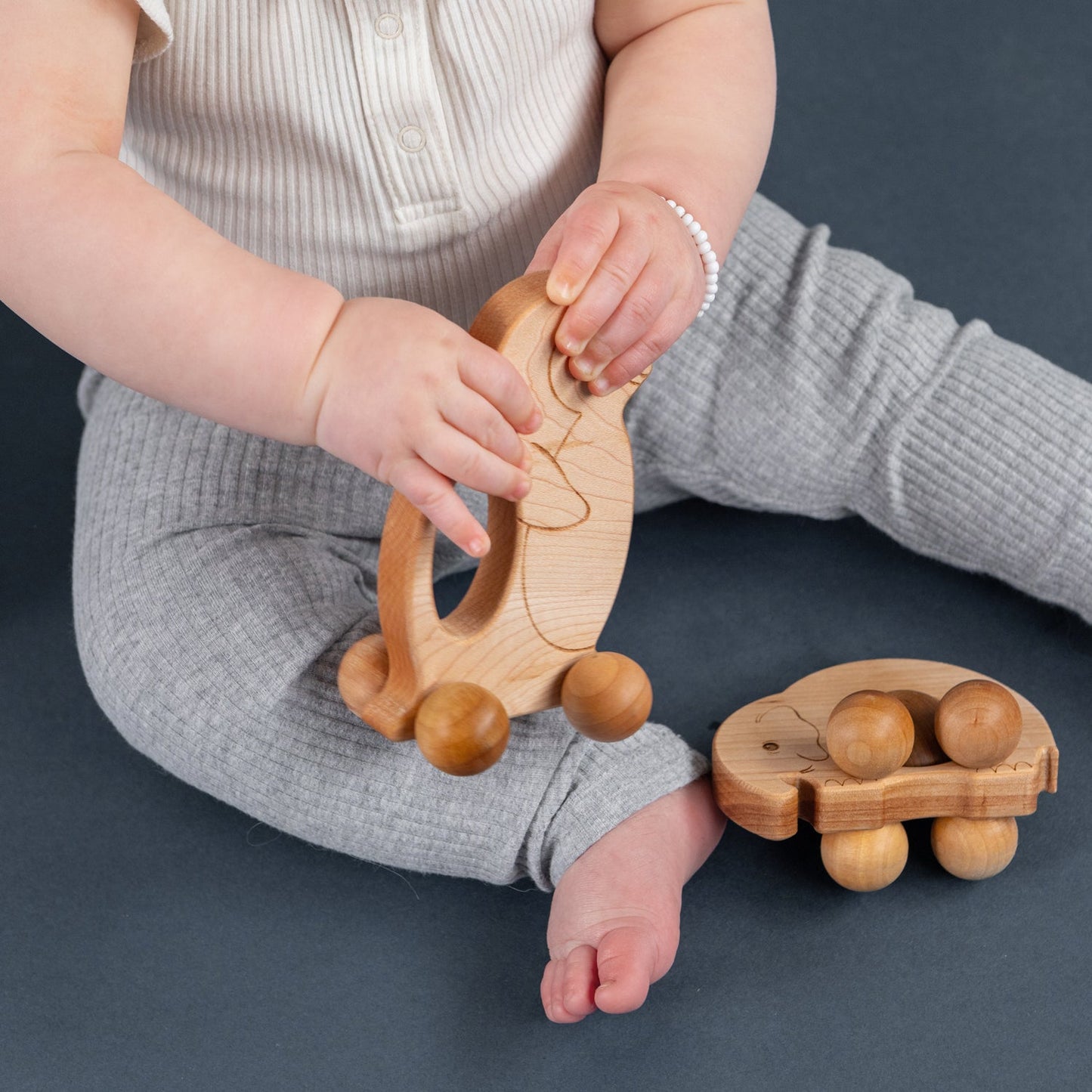 Roly Poly Elephant Push Toy | Made in the USA πΊπΈ