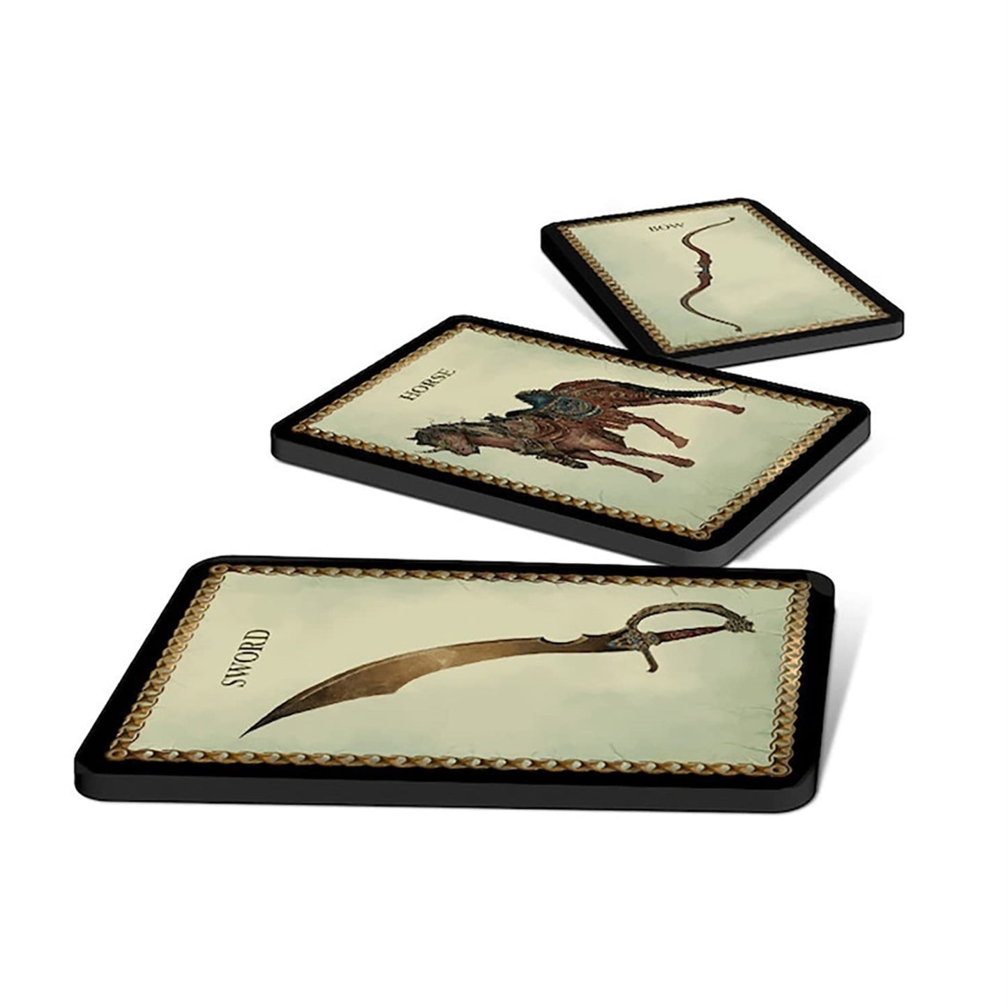 Free League Forbidden Lands: The Bloodmarch - Map & Cards Pack - Includes Map, Cards & Stickers For The Lands Of Bloodmarch, Rpg