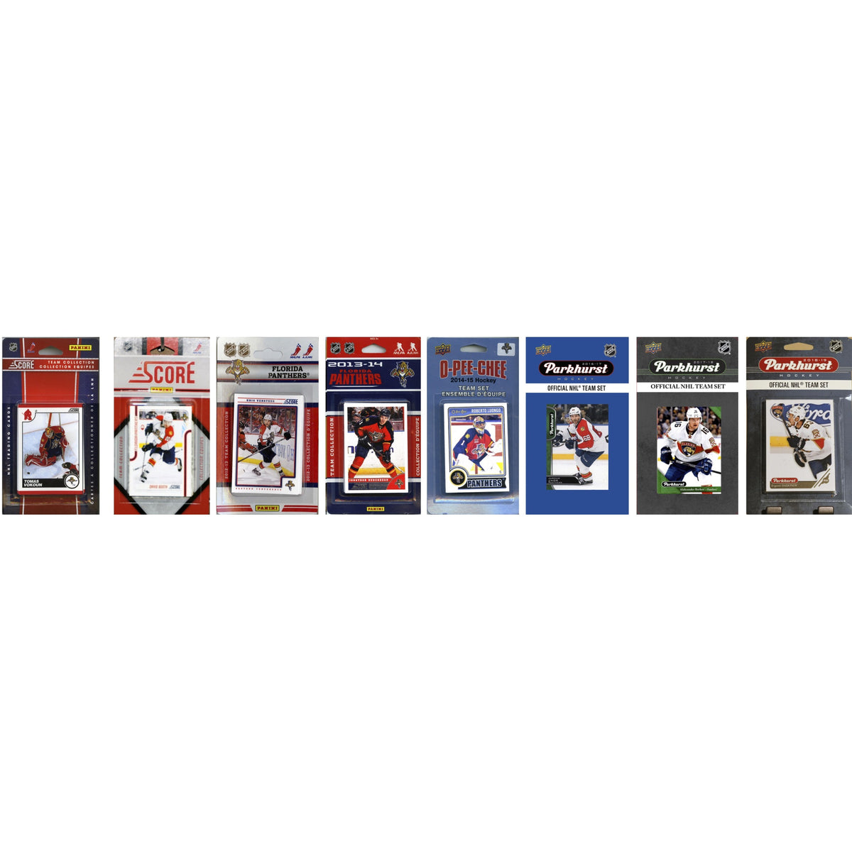 NHL Florida Panthers 8 Different Licensed Trading Card Team Sets