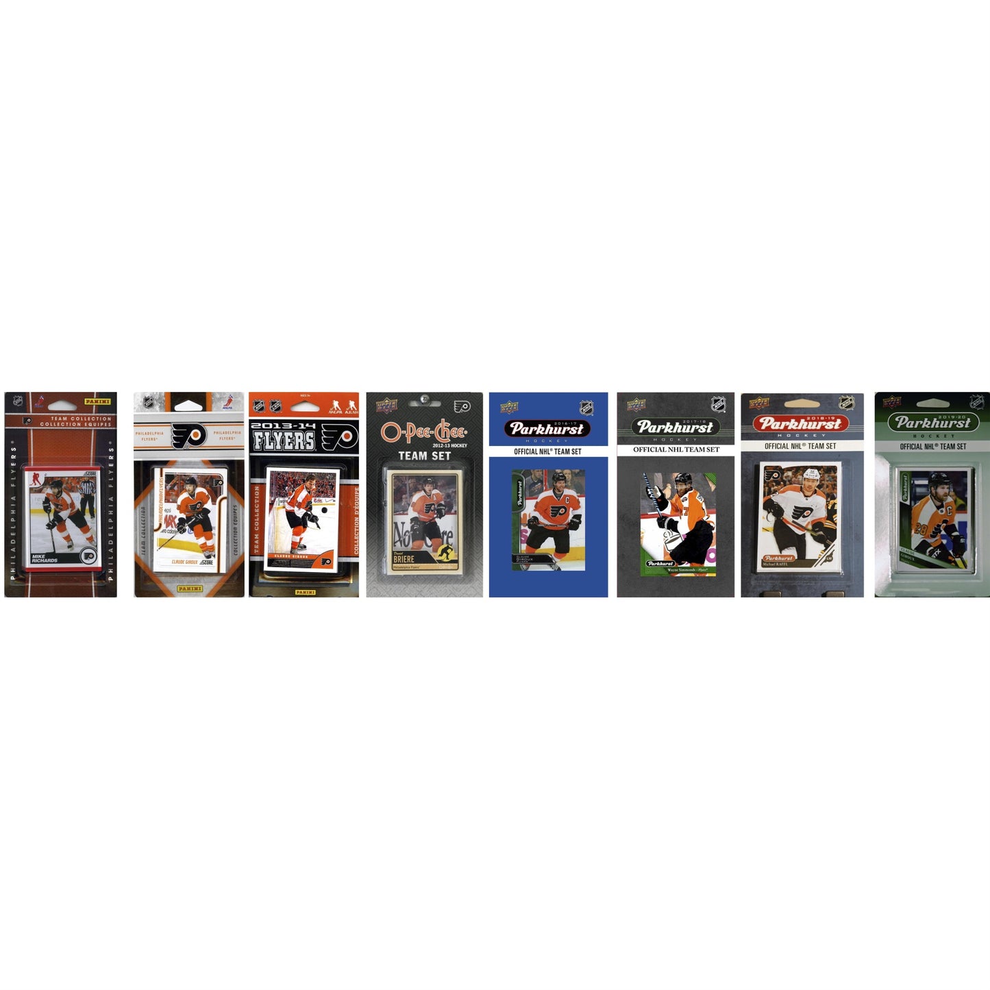 Nhl Philadelphia Flyers 8 Different Licensed Trading Card Team Sets
