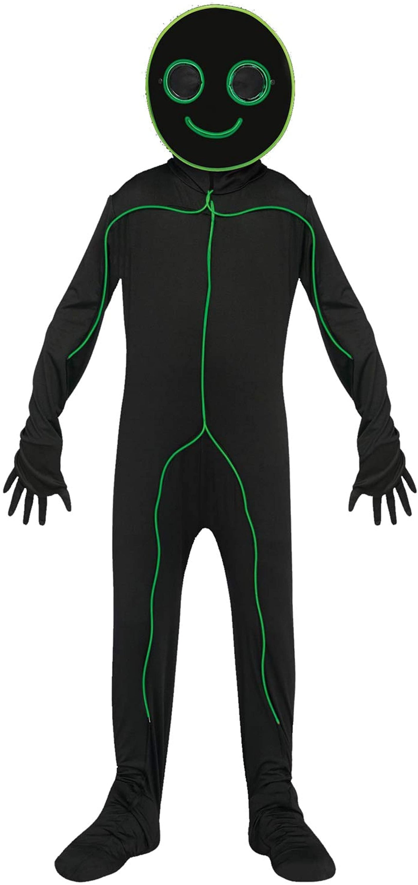 E.L. Stick Figure Light-Up Child Costume | Large 12/14
