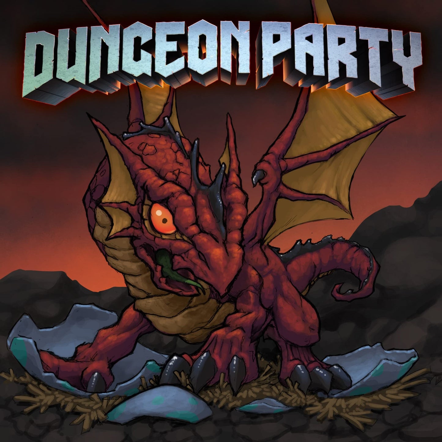 Forbidden Games: Dungeon Party - Starter Pack, Coin Bouncing Role-Playing Card Game, Party Game, Ages 10+, 1-6 Players, 30-90 Mi