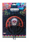 Day Of The Dead Skull Costume Hair Clip