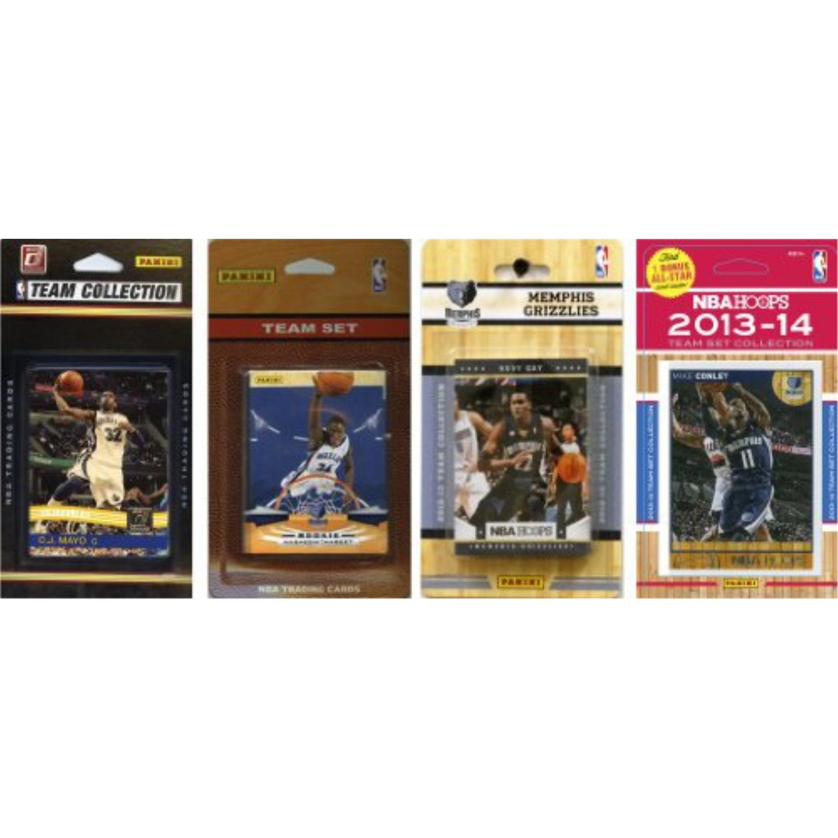 NBA Memphis Grizzlies 4 Different Licensed Trading Card Team Sets