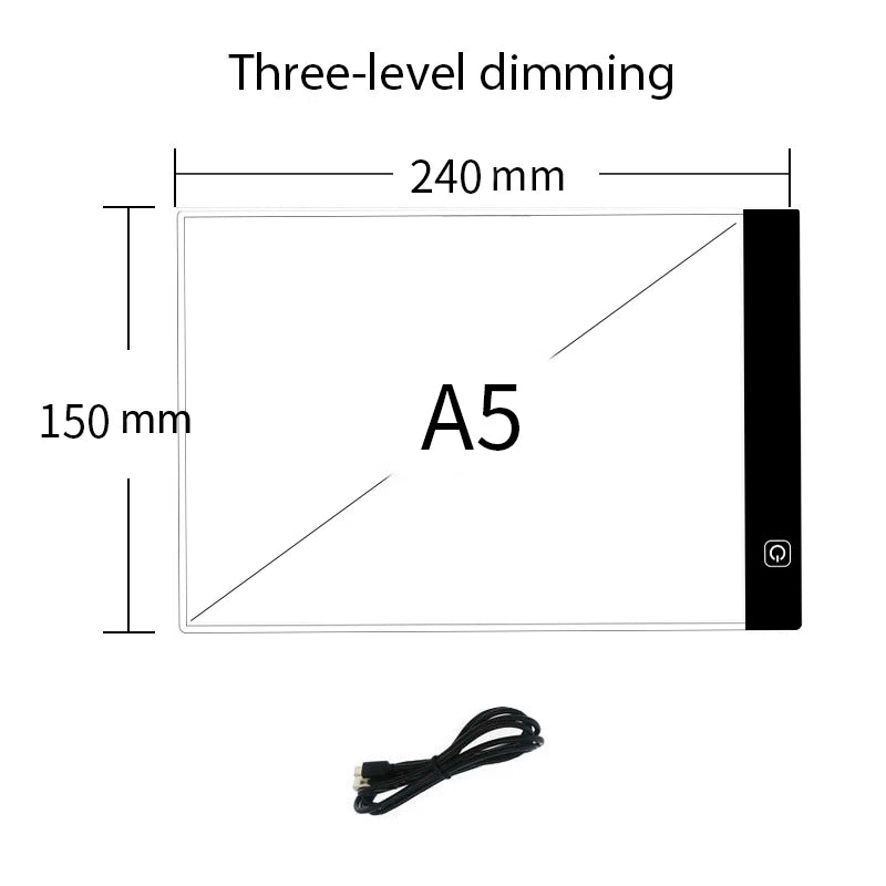 A4/A5 Size Dimmable Led Drawing Copy Pad Board Children's Toy Painting Educational Kids Creative Gifts For Children Drawing Copy