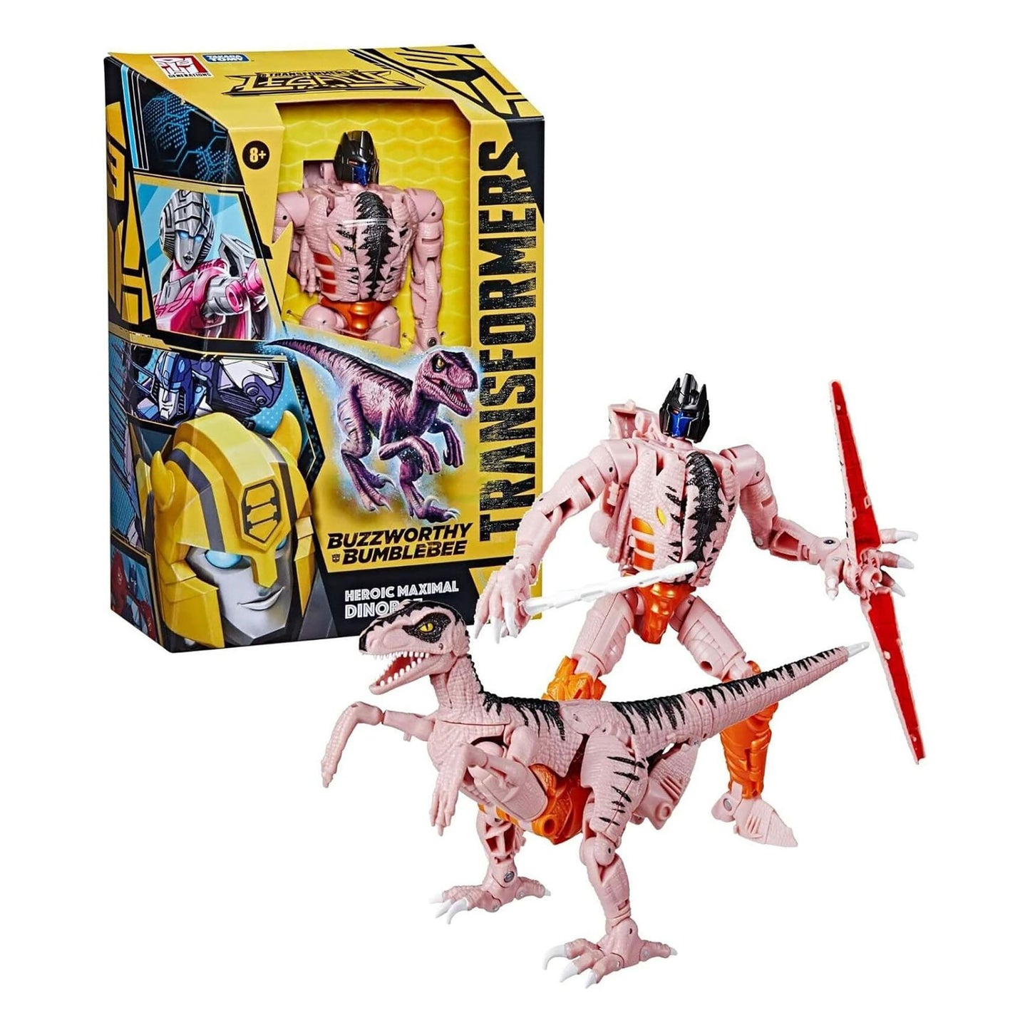 Transformers Generations Legacy Buzzworthy Bumblebee Heroic Maximal Dinobot Figure 18Cm