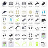 Original Wltoys 12428 12423 RC Car Spare Parts rear axle/arm/wavefront box/gear/connecting /Suspension. 12428 Parts 0001-0048