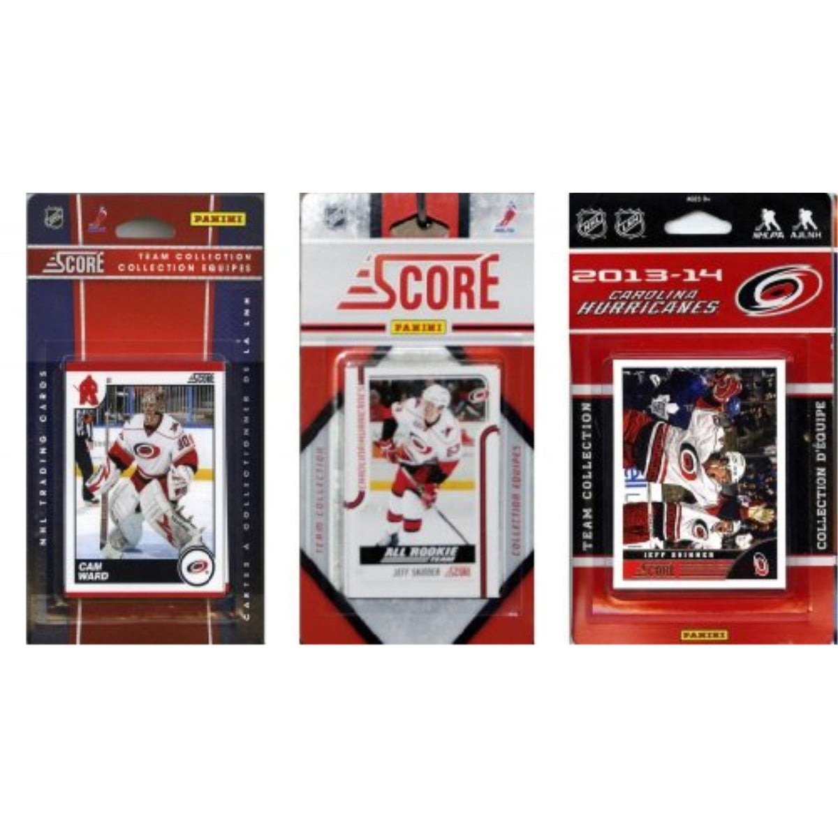 NHL Carolina Hurricanes 3 Different Licensed Trading Card Team Sets