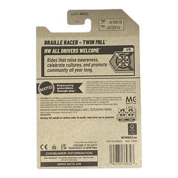 Hot Wheels Braille Racer - Twin Mill - HW All Drivers Welcome Series 1/5