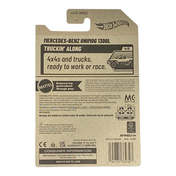 Hot Wheels Mercedes-Benz Unimg 1300L - Truckin' Along Series 4/5