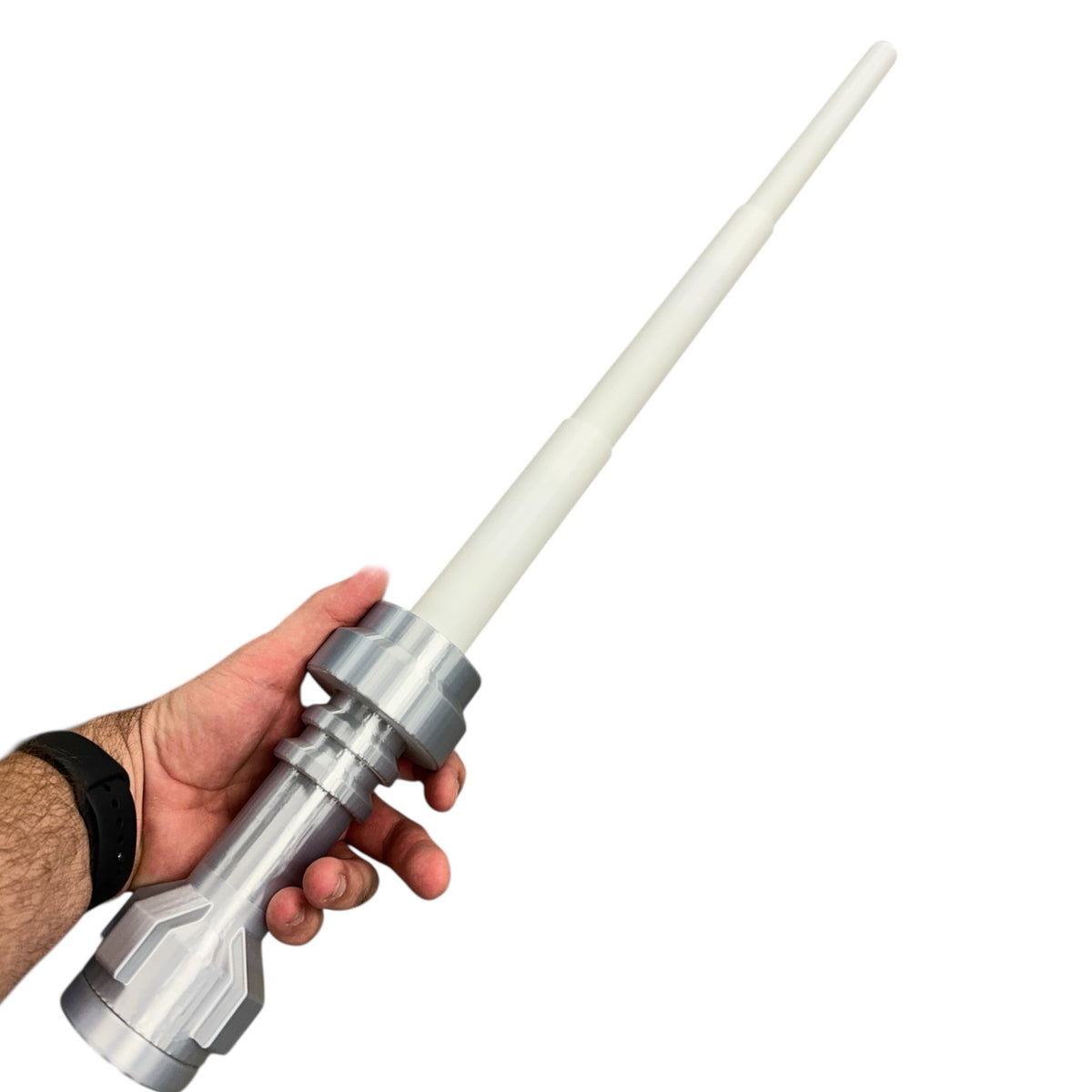 Life-Size White Saber with Retractable Blade / Cosplay