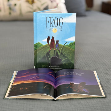 Frog: Disappears!, Book Four & Organic Cotton Frog Plushie
