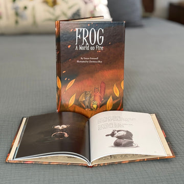 Frog: A World on Fire, Book Five & Organic Cotton Frog Plushie
