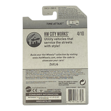 Hot Wheels Time Attaxi | City Works Series 4/10 (Damaged Packaging)