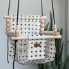 Indoor High Back Baby & Toddler Swing- Swiss Cross