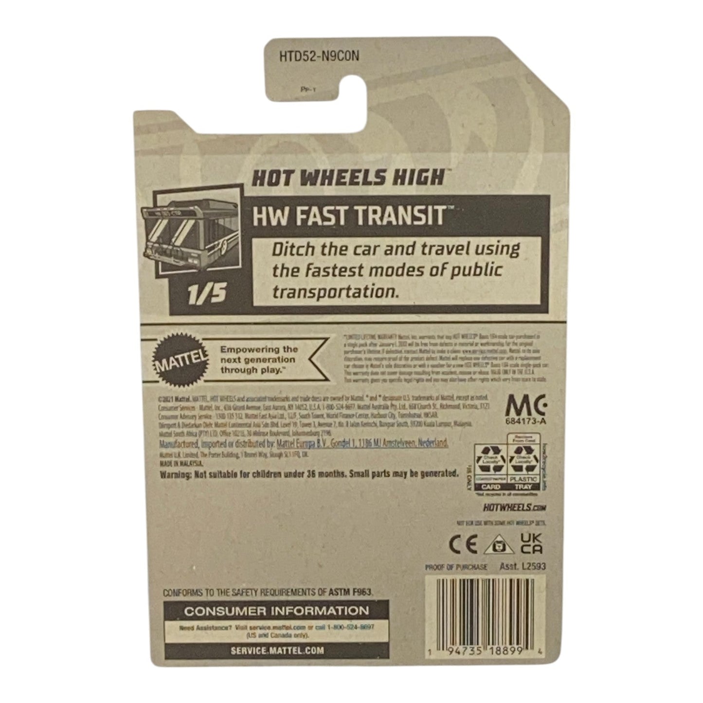 Hot Wheels High - HW Fast Transit Series 1/5