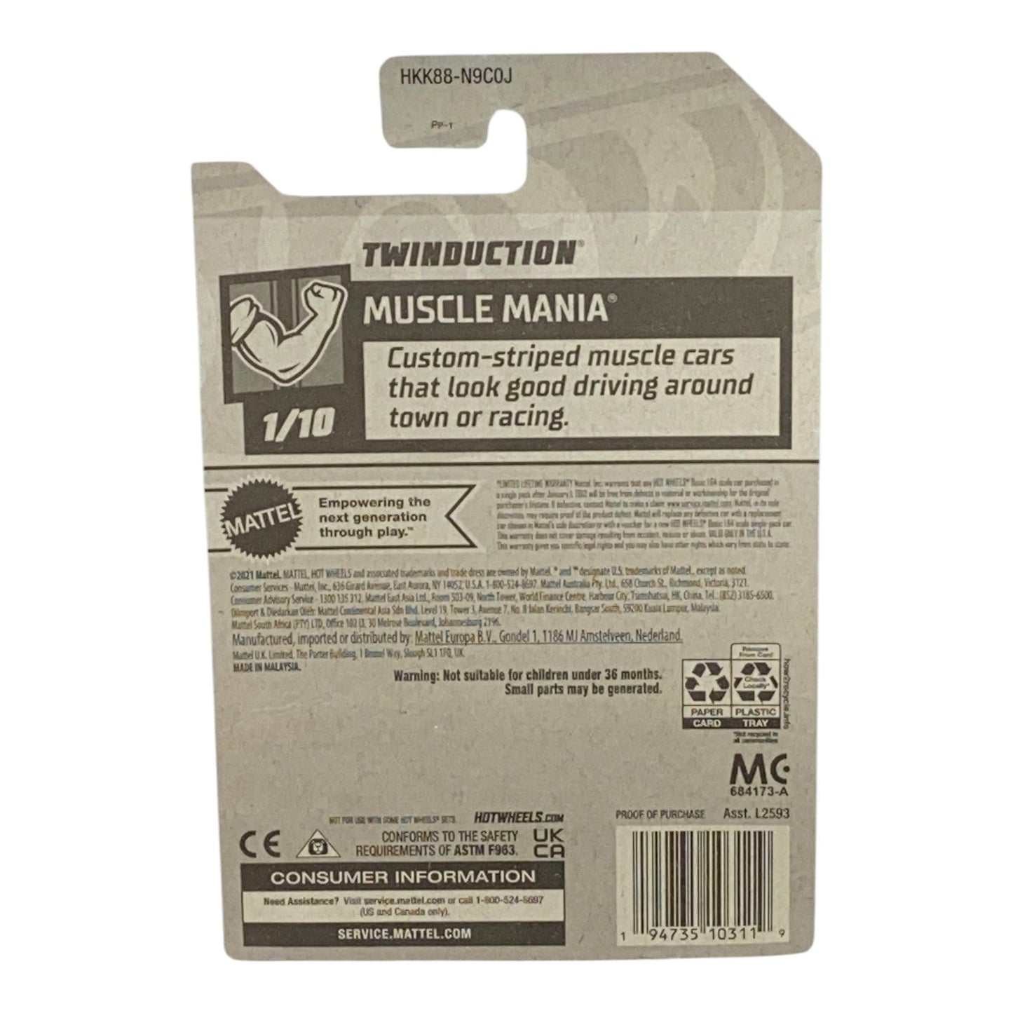 Hot Wheels Twinduction - Muscle Mania Series 1/10
