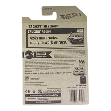 Hot Wheels '83 Chevy Silverado "Black Widow" - Truckin' Along Series 3/5