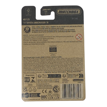 Matchbox '17 Toyota Landcruiser 78 | 2026 Matchbox Series 40/125