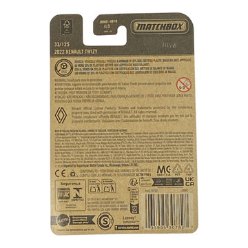Matchbox 2022 Renault Twizy | 2026 Matchbox Series 33/125