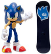 Sonic The Hedgehog 4 Inch Figure | Modern Sonic W/ Snowboard
