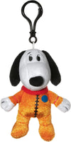 Snoopy In Space 4 Inch Plush Clip | Snoopy In Orange Astronaut Suit