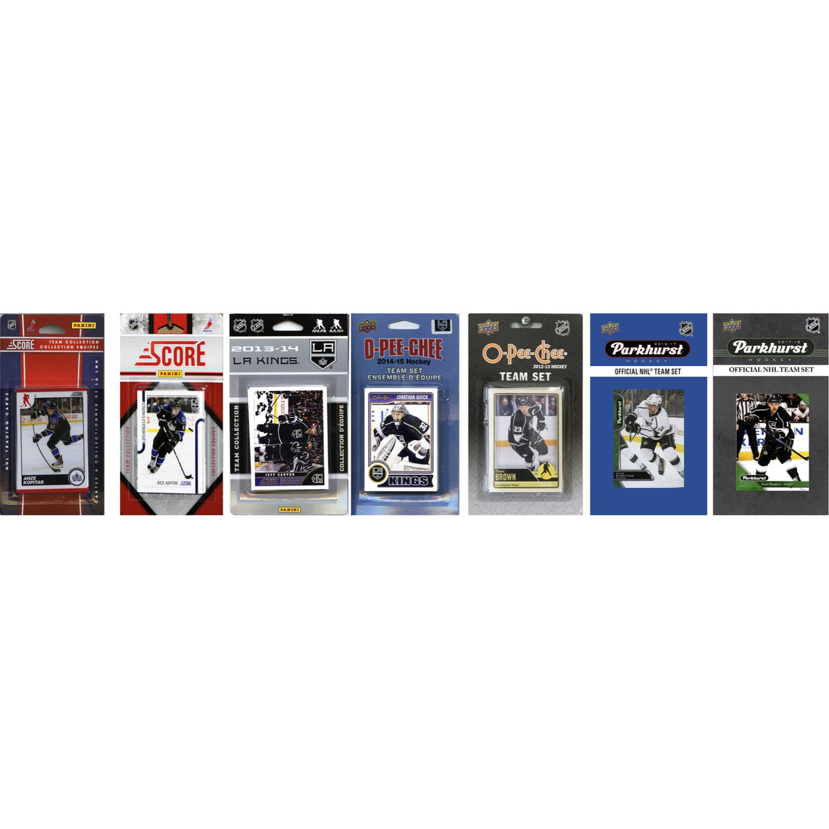 NHL Los Angeles Kings 7 Different Licensed Trading Card Team Sets