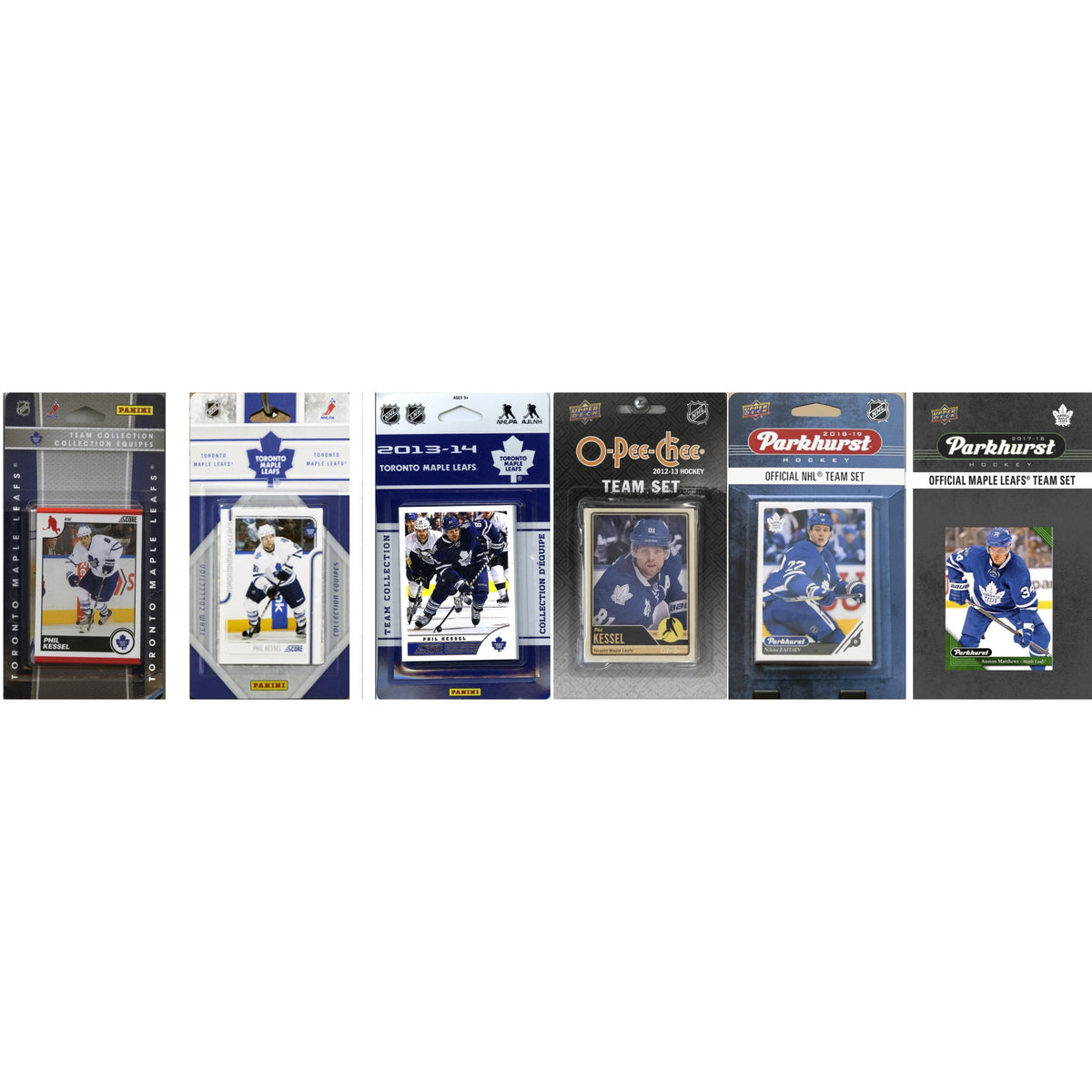NHL Toronto Maple Leafs 6 Different Licensed Trading Card Team Sets
