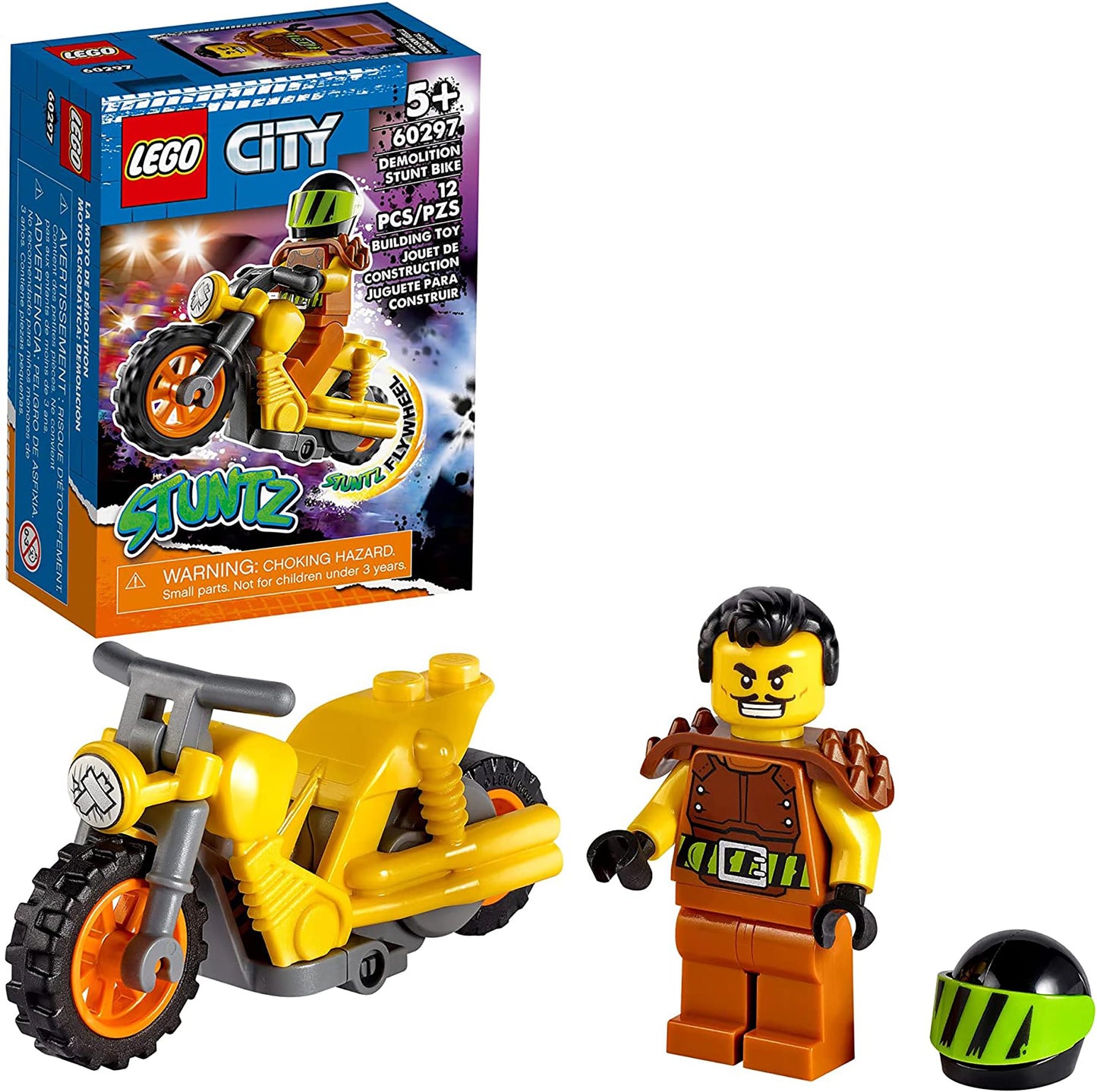 Lego City Stuntz 60297 Demolition Stunt Bike 12 Piece Building Kit