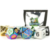 Fanroll By Metallic Dice Games Misfit Metals, Bag Of Dnd Dice, Role Playing Game Dice Accessories For Dungeons And Dragons