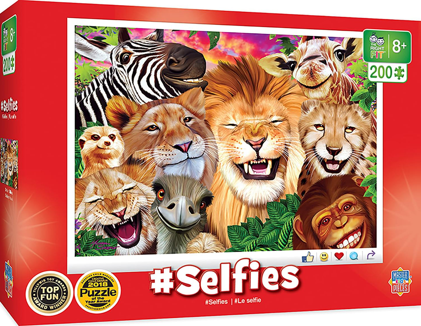 Selfies Safari Sillies 200 Piece Jigsaw Puzzle