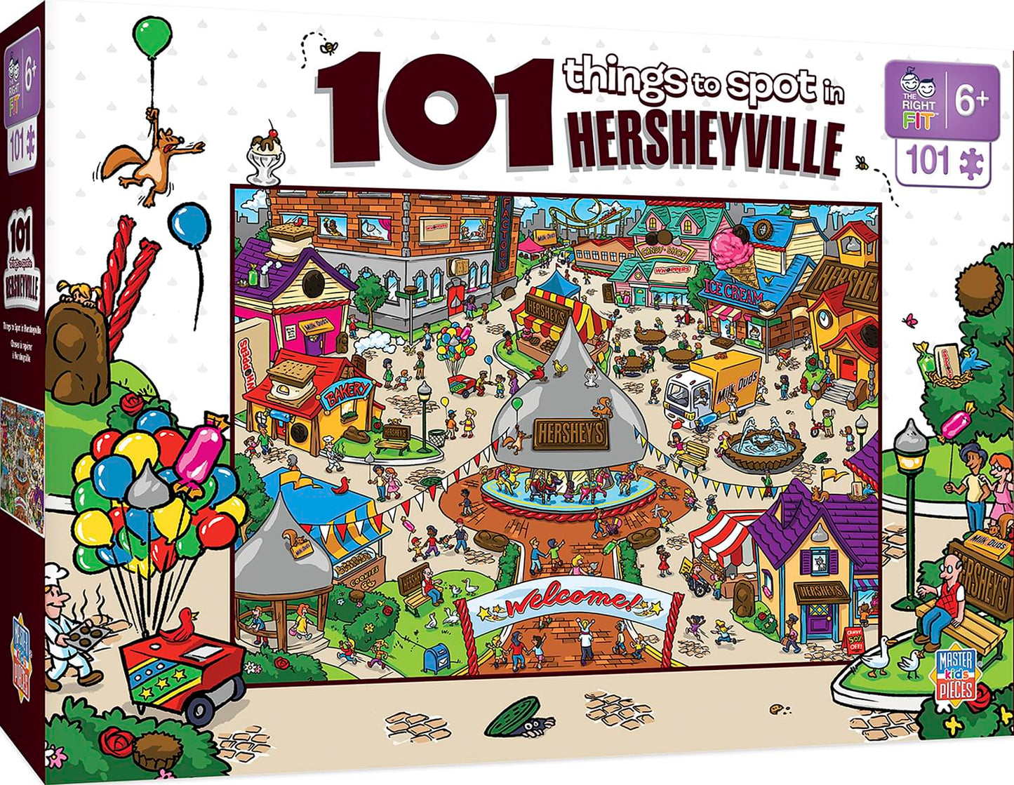 Things To Spot In Hersheyville 101 Piece Jigsaw Puzzle
