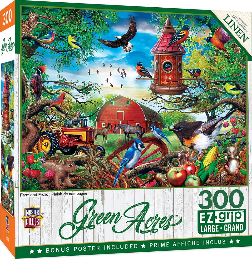 Farmland Frolic 300 Piece Large Ez Grip Jigsaw Puzzle