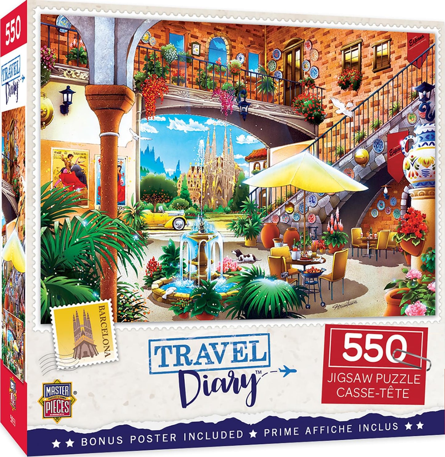 Masterpieces 550 Piece Jigsaw Puzzle For Adults, Family, Or Kids - Barcelona - 18'X24'