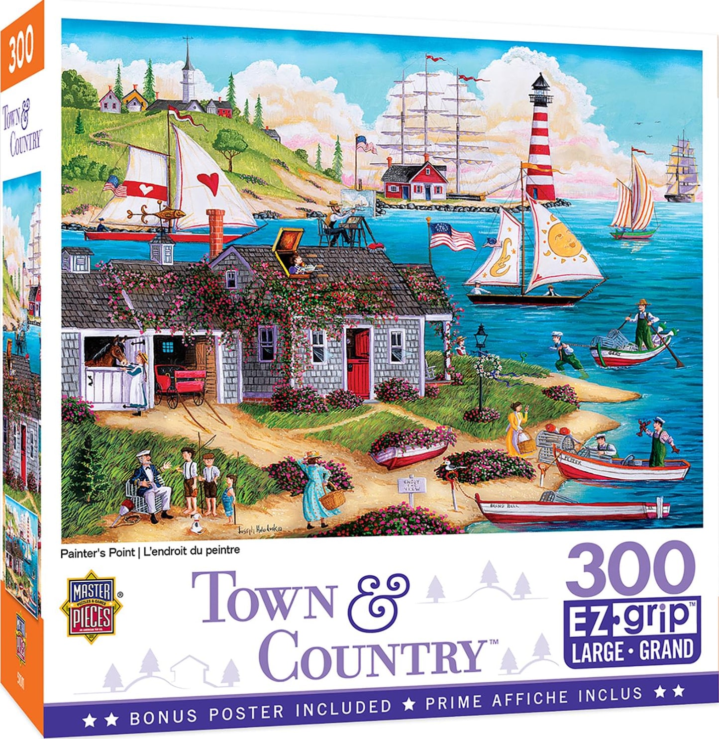 Masterpieces 300 Piece Ez Grip Jigsaw Puzzle - Painter'S Point - 18'X24'