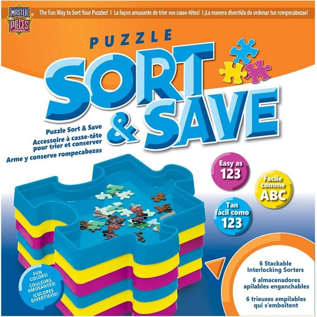 Masterpieces Sort & Save Stackable Jigsaw Puzzle Trays | Set Of 6