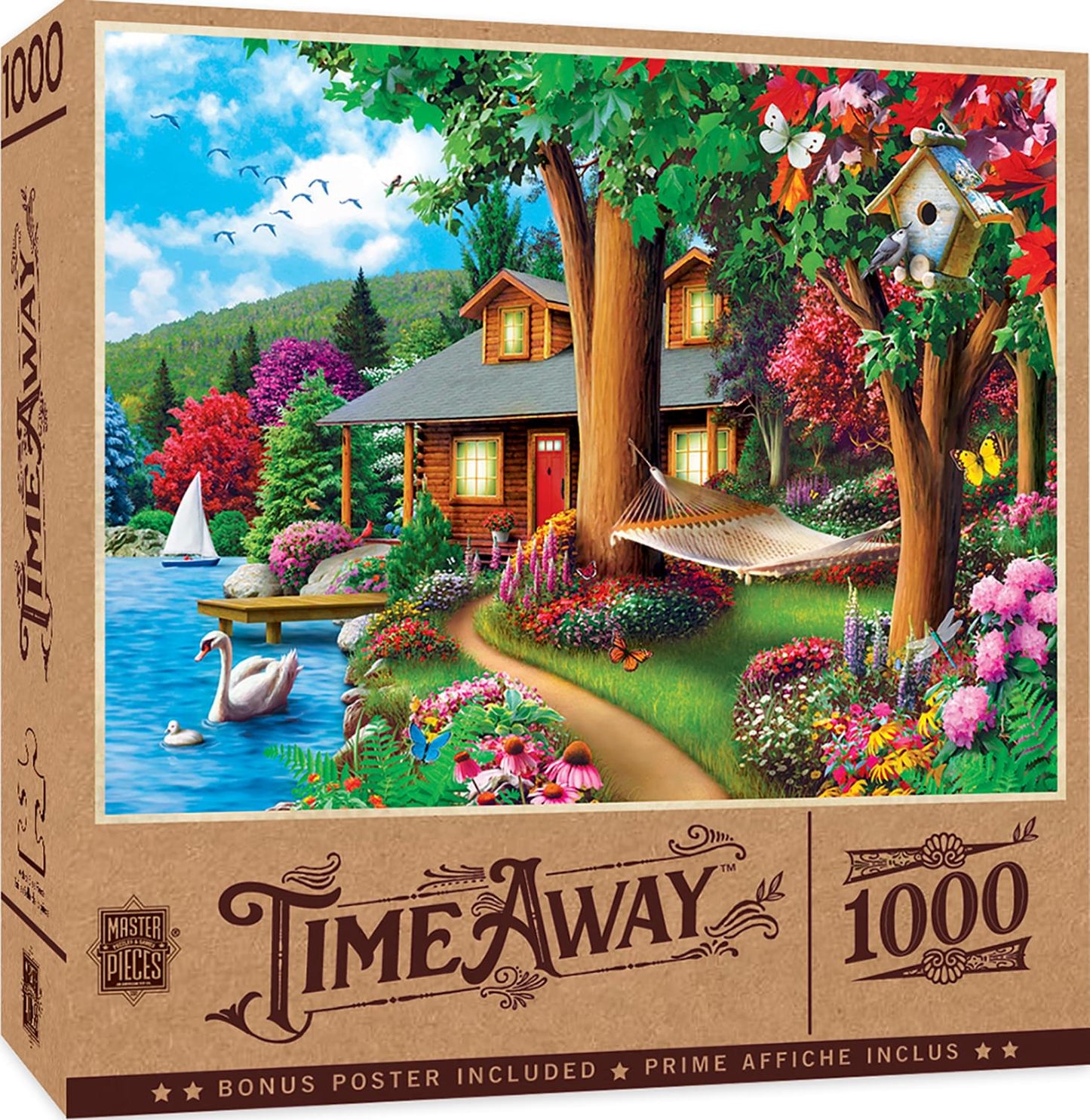 Masterpieces 1000 Piece Jigsaw Puzzle For Adults, Family, Or Kids - Around The Lake - 19.25'X26.75'